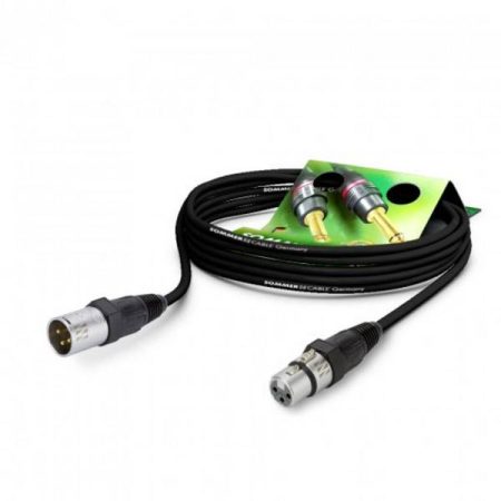 XLR Cavo Sommer Cable GA1B-1000-SW-SW [1x Presa XLR 3 poli - 1x Spina XLR 3 poli] 10.00 m Nero