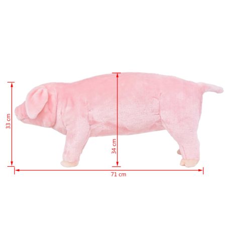 Maialino in Peluche in Piedi Rosa XXL