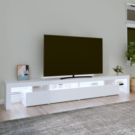Mobile Porta TV con Luci LED Bianco 260x36