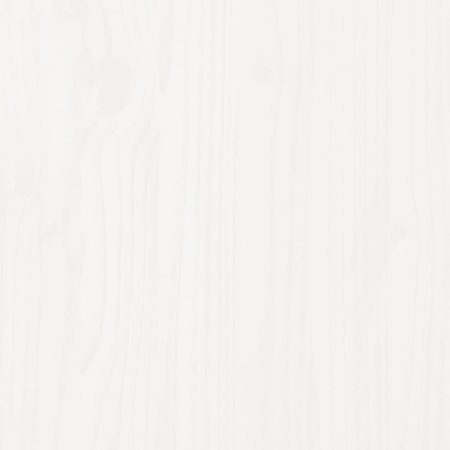 Testiera da Parete Bianca 206x3x63 cm in Legno Massello di Pino