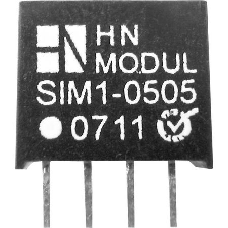 HN Power SIM1-1224-SIL4 Convertitore DC/DC da circuito stampato 12 V/DC 24 V/DC 42 mA 1 W Num. uscite: 1 x Contenuto 1
