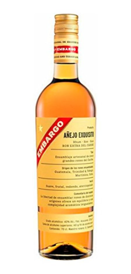 Rum Embargo Dorado Exquisito Añejo