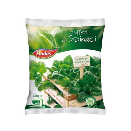 Spinaci Ciuffetti Findus Confezione da 450 grammi (Prodotto Surgelato)