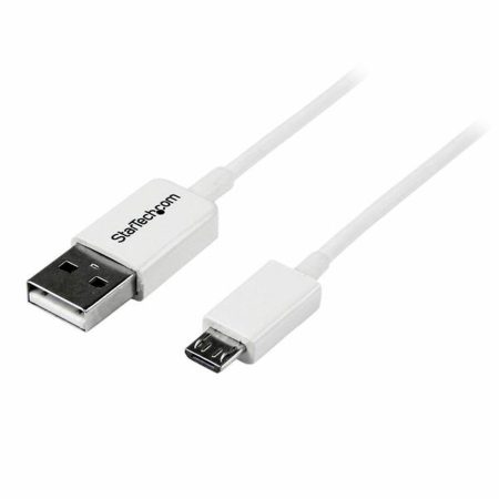 Cavo da USB a micro USB Startech USBPAUB2MW Bianco Giallo (4 Unità)