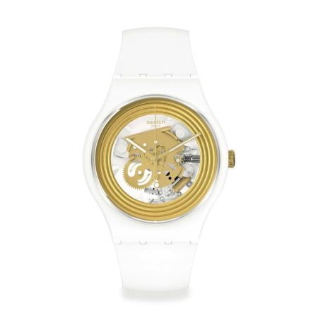 Orologio Donna Swatch GOLDEN RINGS WHITE (Ø 41 mm)