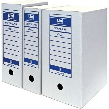 Scatola Archivio Unipapel Unisystem Definiclas Bianco Din A4