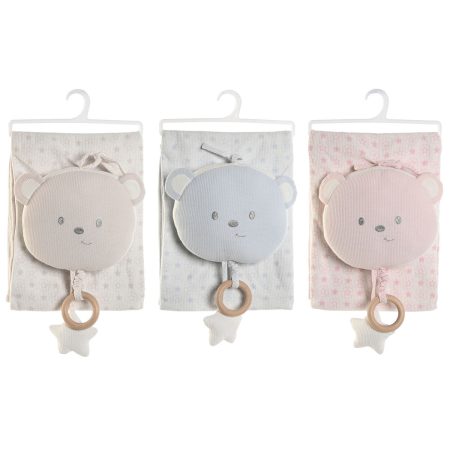 Set Regalo per Neonati Home ESPRIT Azzurro Beige Rosa (3 Unità)