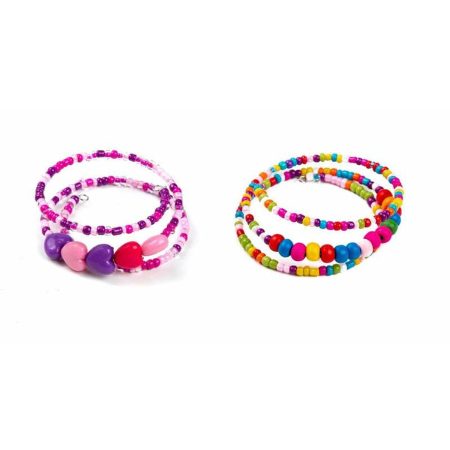 Bracciale bambina a spirale con fiori 