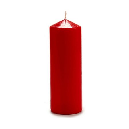 Candela 20 cm Rosso Cera (4 Unità) Made in Italy Global Shipping