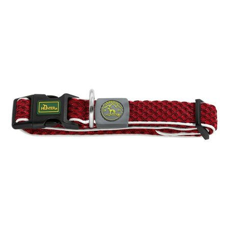 Collare per Cani Hunter Basic Filo Rosso 20 Made in Italy Global Shipping