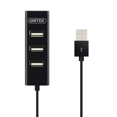 Hub USB 3 Porte Unitek Y-2140 Nero