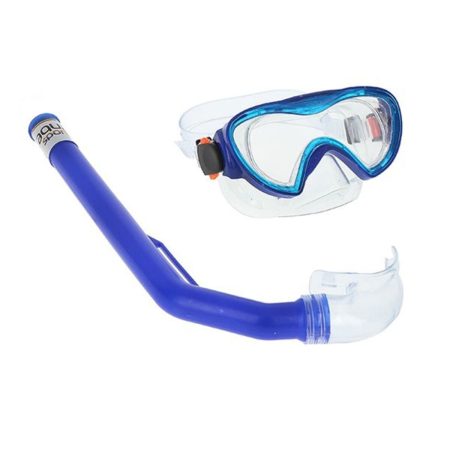 Occhialini da Snorkeling e Boccaglio per Bambini Junior Colorbaby Azzurro Nero