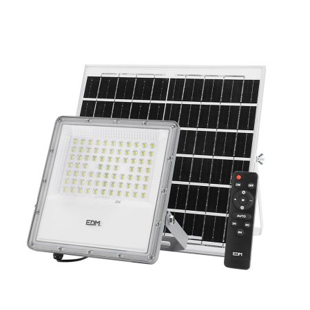 Faro Proiettore EDM Telecomando Pannello solare 200 W 1500 Lm 35 x 35 cm 23