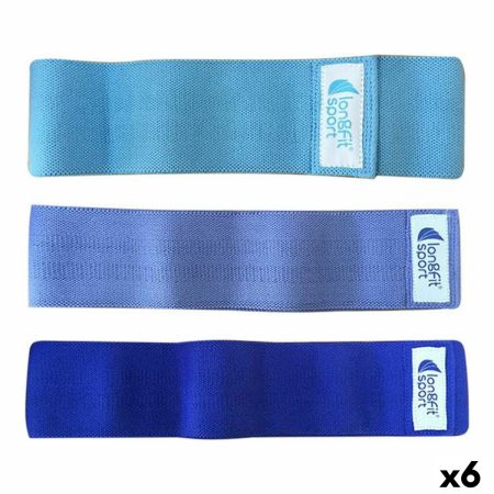 Fasce elastiche di resistenza LongFit Sport (3 Unità) (6 Unità)