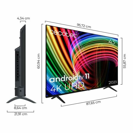 Smart TV Cecotec ALU30043 Wi-Fi LED 43" 4K Ultra HD HDR10