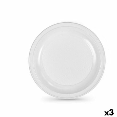 Set di piatti riutilizzabili Algon Bianco Plastica 28 x 28 x 1