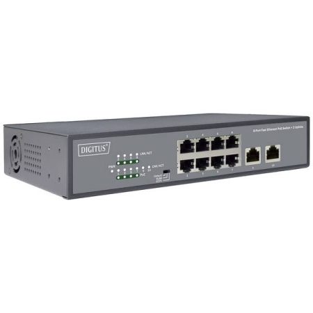Digitus DN-95323-1 DN-95323-1 Switch di rete RJ45 8+2 porte 10 / 100 MBit/s