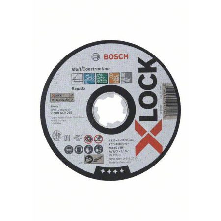 Bosch Accessories Bosch 2608619269 Disco di taglio dritto 125 mm 1 pz.