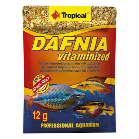 Mangime per pesci Tropical Dafnia Vitaminized 12 g Made in Italy Global Shipping