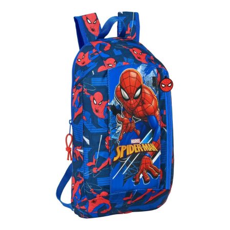 Zaino Casual Spider-Man Great power Azzurro Rosso 22 x 39 x 10 cm