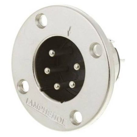 Amphenol EP-5-14 Connettore XLR Spina a pannello Numero Poli (num): 5 Argento 1 pz.