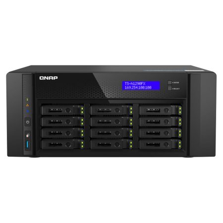 Memorizzazione in Rete NAS Qnap TS-H1290FX-7232P-64G Nero