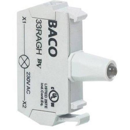 BACO 33RAGH Elemento LED Verde 230 V/AC 1 pz.
