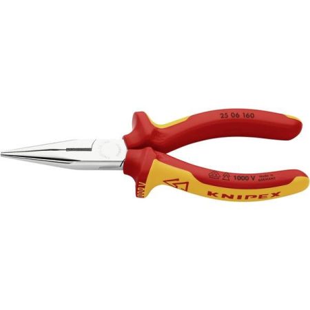 Knipex 25 06 160 SB Pinza con becchi mezzotondi 160 mm