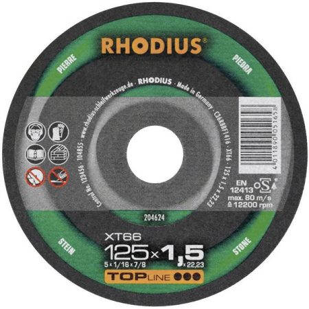 Rhodius XT 66 204624 Disco di taglio dritto 125 mm 1 pz. Pietra