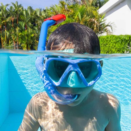 Occhialini da Snorkeling e Boccaglio per Bambini Bestway Azzurro Fucsia Multicolore