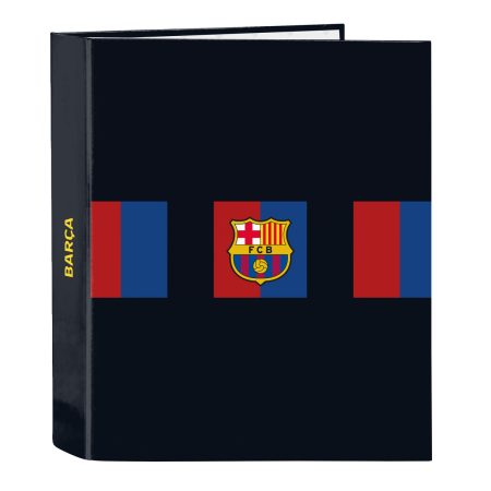 Raccoglitore ad anelli F.C. Barcelona Rosso Granato Blu Marino A4 (27 x 33 x 6 cm)