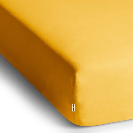 Coprimaterasso AMBER colore giallo stile classico genere del materiale-tessile jersey 200-220x200 DecoKing