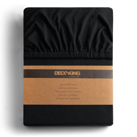 Coprimaterasso AMBER colore nero stile classico genere del materiale-tessile jersey 100-120x200 DecoKing