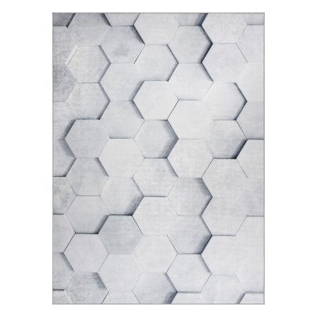 Tappeto  ARLEN HONEY colore grigio geometrico stile moderno 160x220 Hakano