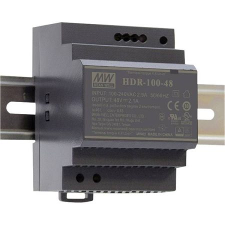 Mean Well HDR-100-48 Alimentatore per guida DIN 48 V/DC 1.92 A 92.2 W Num. uscite:1 x Contenuto 1 pz.