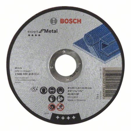 Bosch Accessories AS 46 S BF 2608600219 Disco di taglio dritto 125 mm 1 pz. Metallo