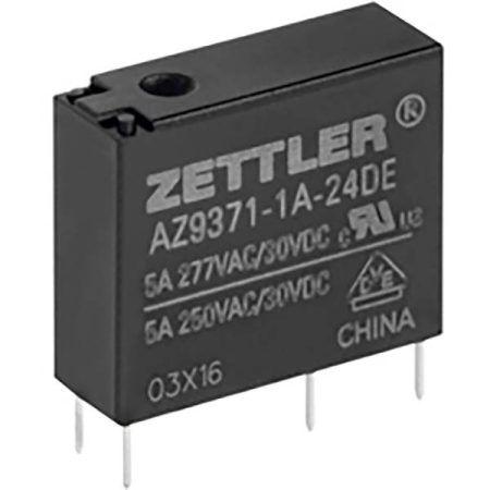 Zettler Electronics Zettler electronics Relè per PCB 24 V/DC 5 A 1 NA 1 pz.