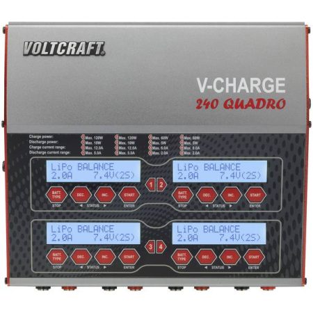 VOLTCRAFT V-Charge 240 Quadro Caricabatterie multifunzione per modellismo 12 V