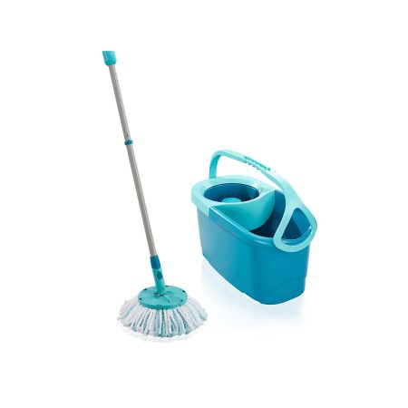 Secchio per Pavimenti Leifheit Clean Twist Disc Mop Azzurro Turchese 2 g Made in Italy Global Shipping