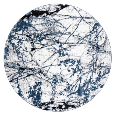 Tappeto rotondo VERS colore blu stile marmo r160 cerchio Hakano