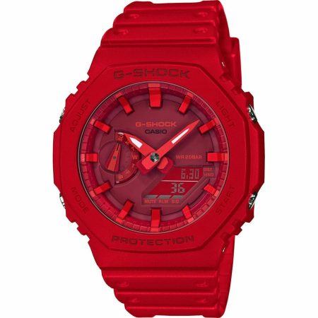 Orologio Unisex Casio GA-2100-4AER Rosso Multifunzionale