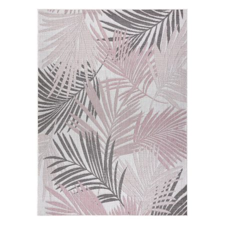 Tappeto VINEA colore cipria rosa stile tropicale 160x220 Hakano